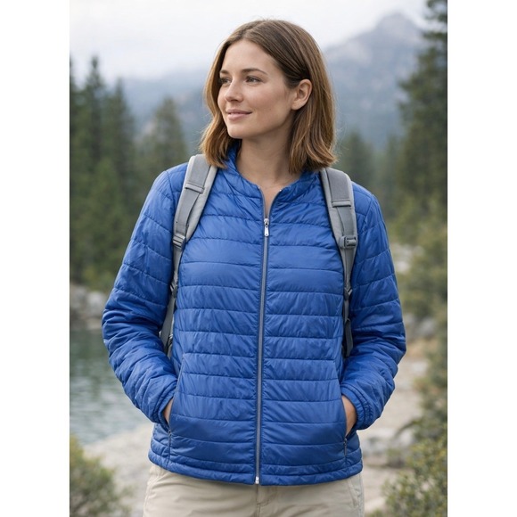 Massimo Dutti Jackets & Blazers - Massimo Dutti Reversible Lightweight Puffer Jacket Blue XL Activewear Outdoors